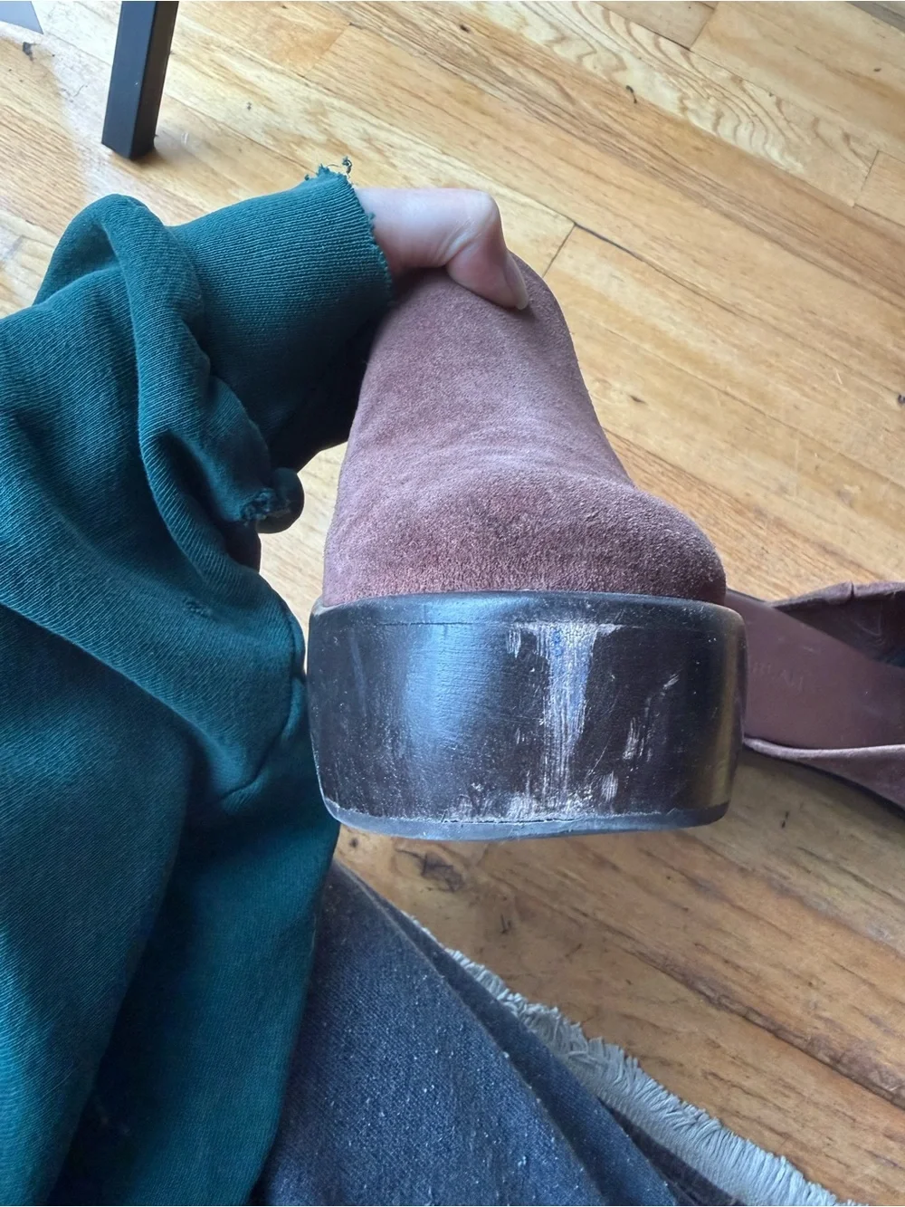 Everlane Brown Suede Slip-On Mules - Picture 5 of 6
